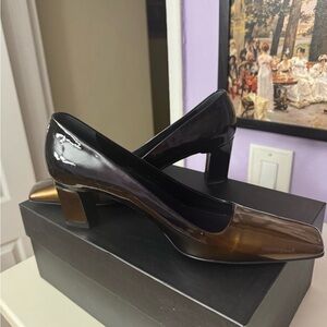 Prada Black and Brown Heels